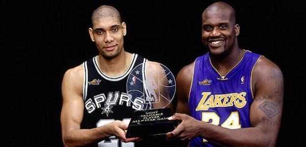 奥尼尔VS邓肯，NBA传奇中锋的巅峰对决